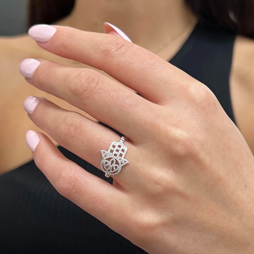 Messika 0.24Cttw Faith Diamond Ring 18K White Gold Size 53 US 6.25
